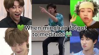 when minghao forgot to meditate 🤣