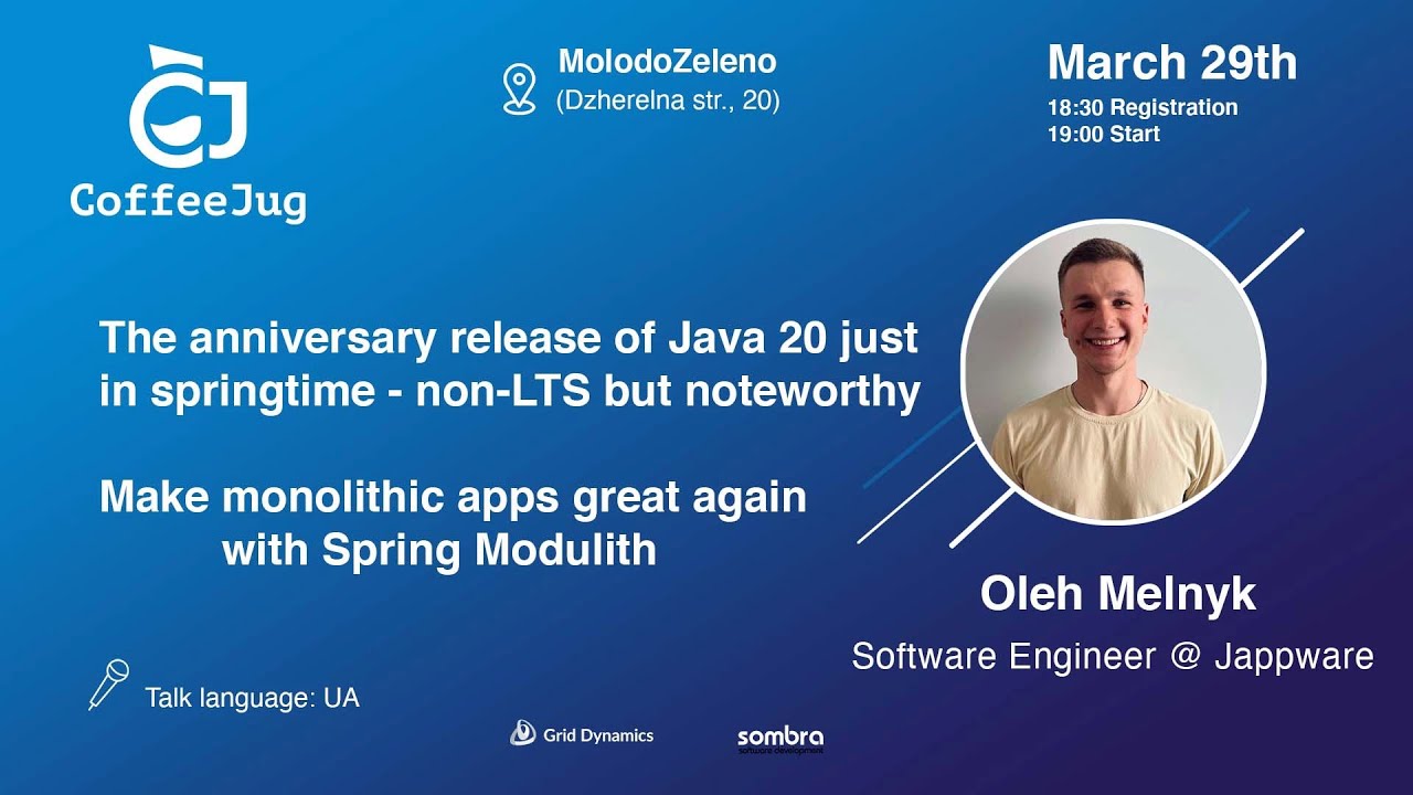 The anniversary release of java 20 just in springtime non lts but