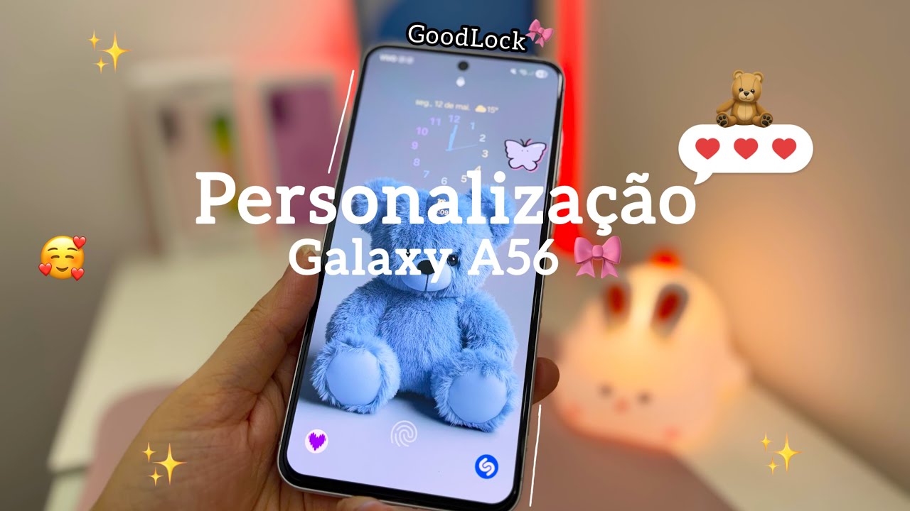 PERSONALIZAÇÃO DO GALAXY A56 - GoodLock e Temas da SAMSUNG 🧸🎀 #tutorial #samsung #galaxya56