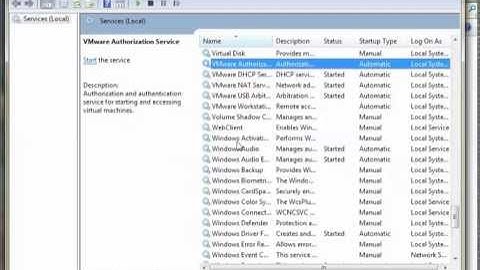 How To Fix: The VMware Authorization Service Is Not Running