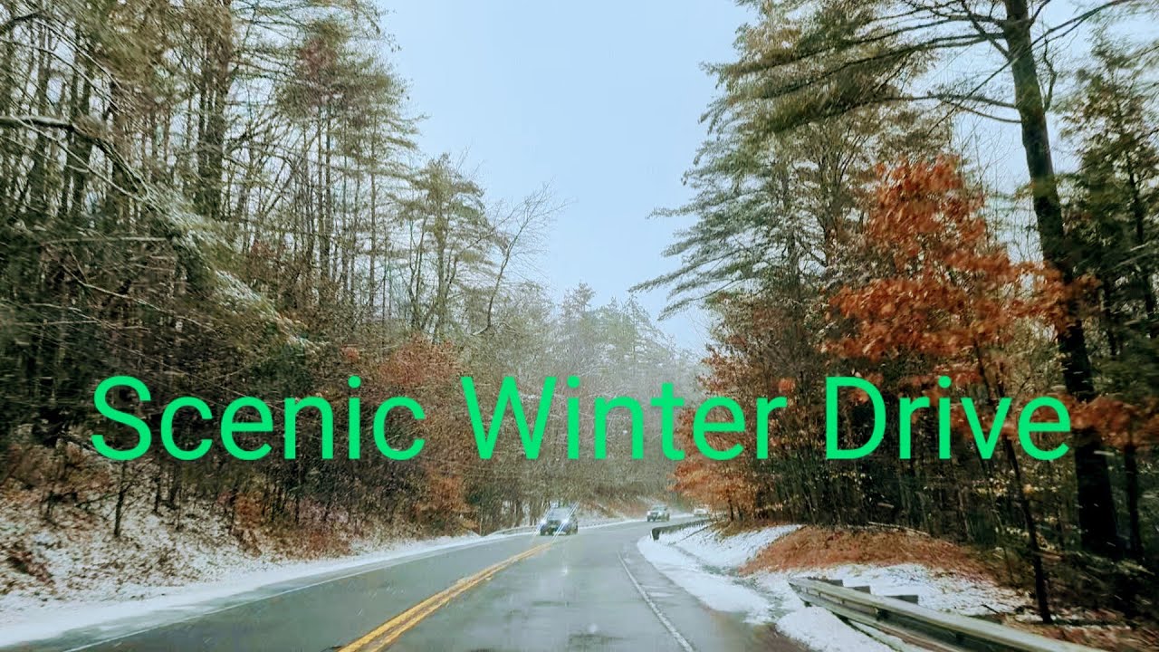 Scenic Drive with Snowstorm in Western Massachusetts Part 1 - YouTube