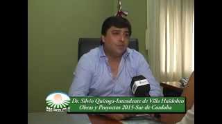 Cordoba Vive-Localidad de Villa Huidobro Intendente Silvio Quiroga