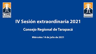 4a Sesión Extraordinaria 2021 - Consejo Regional Tarapacá