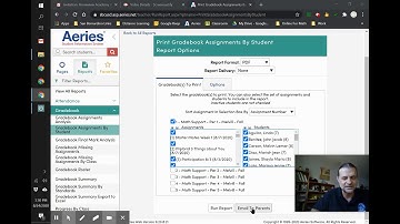 Progress Reports in Aeries