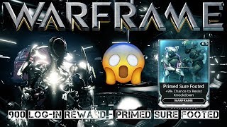 Warframe : 900 log-in reward - Primed Sure Footed
