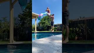 Mermaid Gets Yeeted Into Swimming Pool