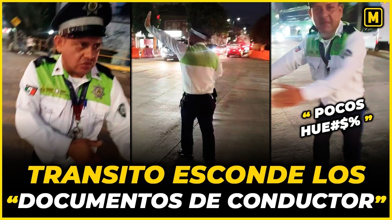 Tránsito Estatal sin BLANQUILLOS para aceptar su EXTORSIÓN