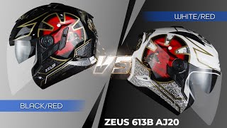 Review mũ bảo hiểm ZEUS 613B, mẫu tem AJI20 - BBI.VN