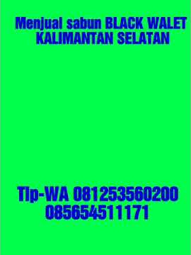 MENJUAL SABUN BLACKWALET 100% ASLI