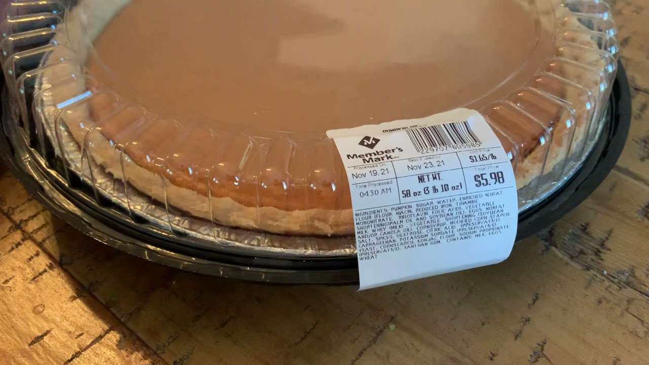 Sam’s Club Pumpkin Pie is tasty YouTube
