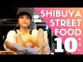 Tokyo Street Food Shibuya Top 10 | World's 2ND Best Melon Pan Ice Cream