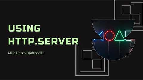 Using Python to Serve Files Locally