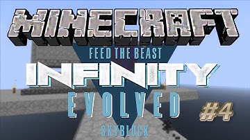 Minecraft FTB INFINITY SKYBLOCK! Lets Play Tutorial Series Episode 4 BASIC MOB SPAWNER TRAP!!