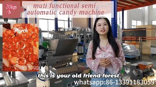 small capacity multi functional 20kgs/h candy machine for soft gummy, hard candy, toffee#machine