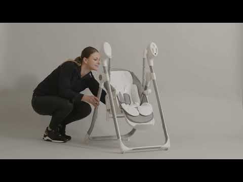 Стілець для годування FreeON 2 in 1 Oli Light Grey, видео 1