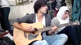 Presenting: Tim (Graytune), performing his song "Don't Know" live at Dam Square