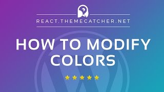 Celebrity React WordPress - How to modify theme colors via the options panel Profile