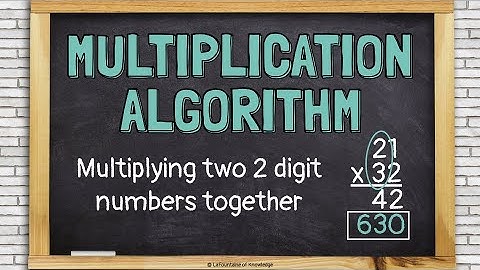 Using the Standard Algorithm for Multiplication to Multiply Two 2 Digit Numbers