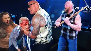 WWE 24 April 2024 The Rock VS. Cody Rhodes VS. Brock Lesnar VS. Roman Reigns VS. All Raw Smackdown