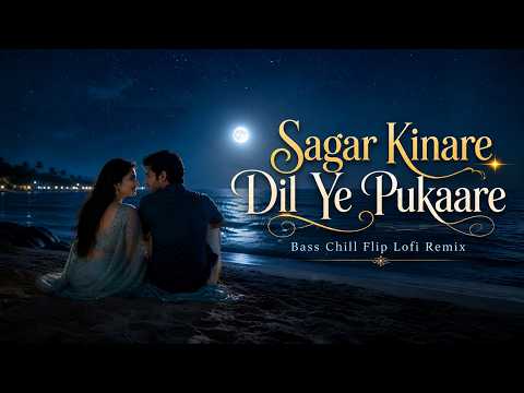 Sagar Kinare Dil Ye Pukaare | Bass Chill Flip Lofi Remix 🌙 Romantic Night Vibes