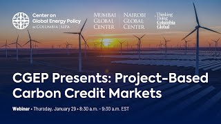 CGEP Presents: Project-Based Carbon Credit Markets Webinar