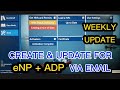 Weekly updates for adp  enp