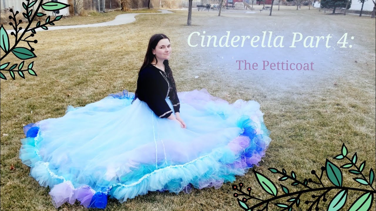 Making a huge Cinderella Petticoat - YouTube