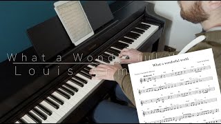 What a Wonderful World (@LouisArmstrongOfficial) [Piano Cover + Sheet Music] - Carmine De Martino