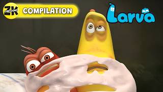 Trapped By Gum + More! 🍬 Larva 🐛 30+ Min Compilation | ZK Cartoons