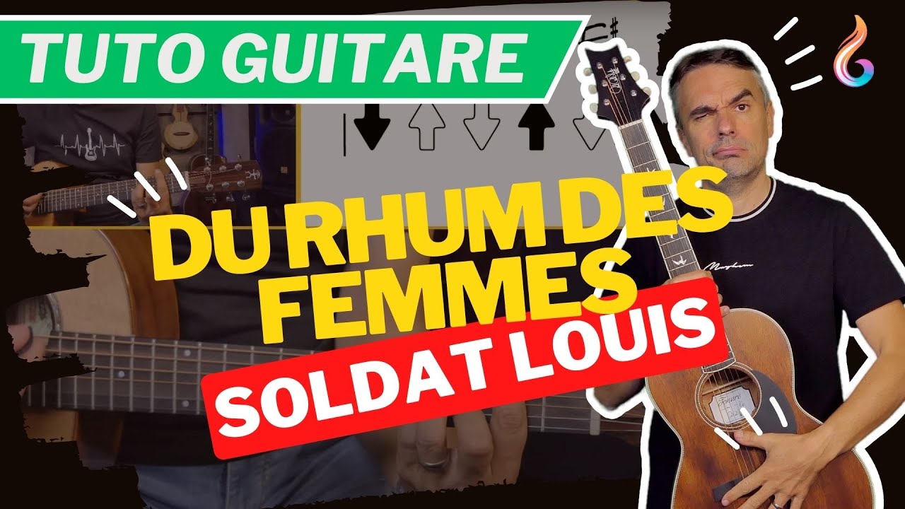 Apprends "Du rhum des femmes" de Soldat Louis - Tutoriel Guitare Facile
