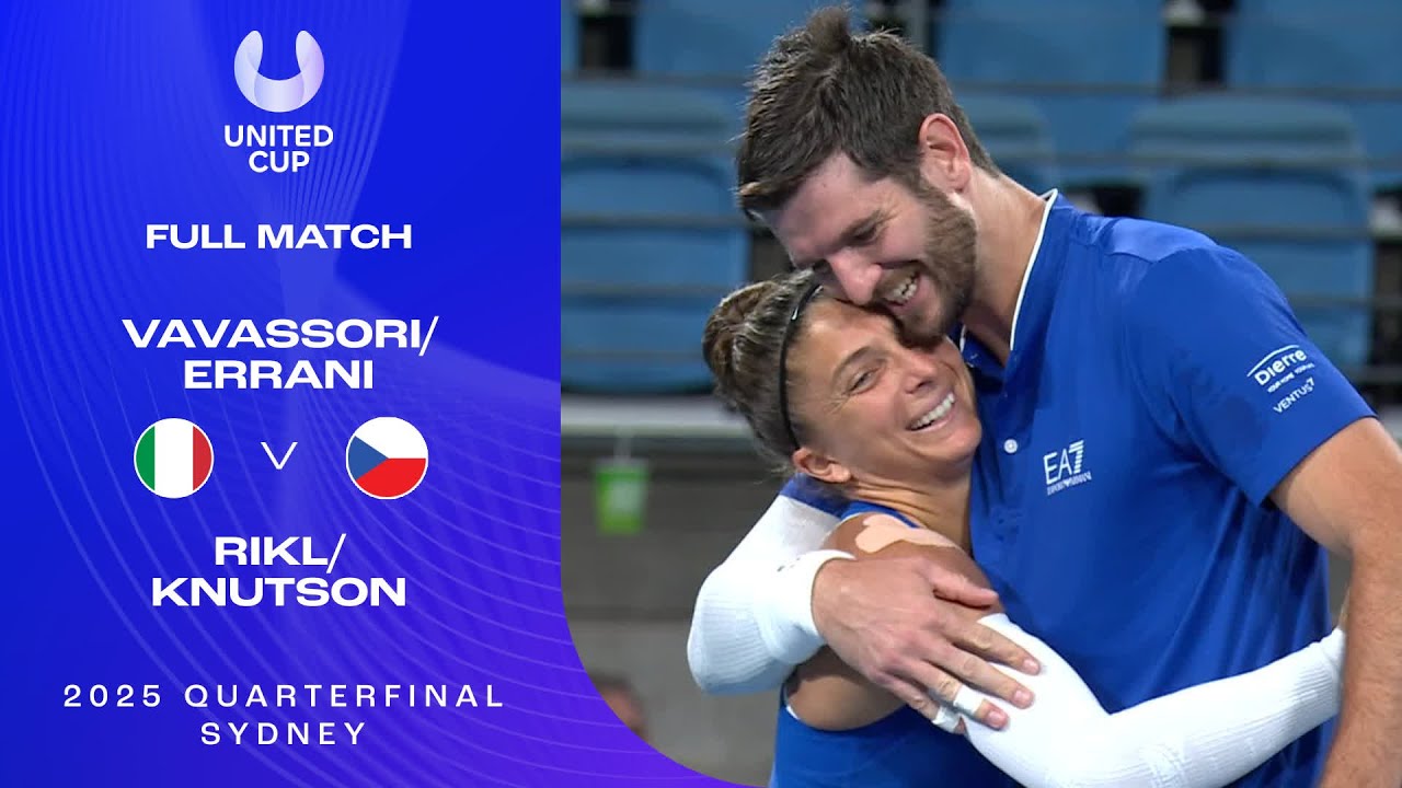 Vavassori/Errani v Rikl/Knutson Full Match | United Cup 2025 Quarterfinal