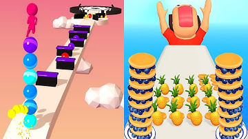MAX LEVELS Stack Rider VS Pancake Run - All Levels Gameplay Walkthrough Android, iOS BIG UPDATE