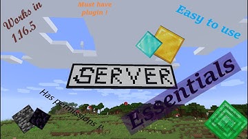 Server Essentials plugin showcase! Works in 1.16.5 !?!