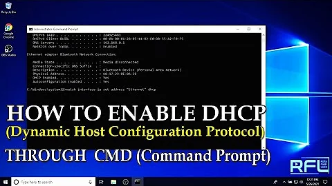 How to Enable DHCP Through CMD (Command Prompt) - Windows 10/8/7