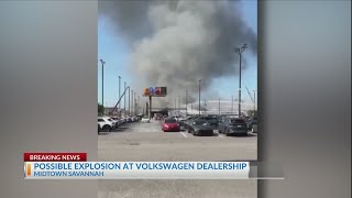Abercorn Volkswagen dealership building fire