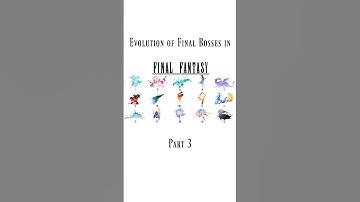 Evolution of Final Bosses in Final Fantasy Games! Part 3 #finalfantasy #nostalgia #shorts