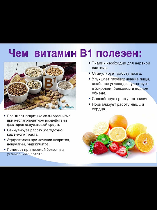 Витамин В1. Сочетание с витаминами . - YouTube