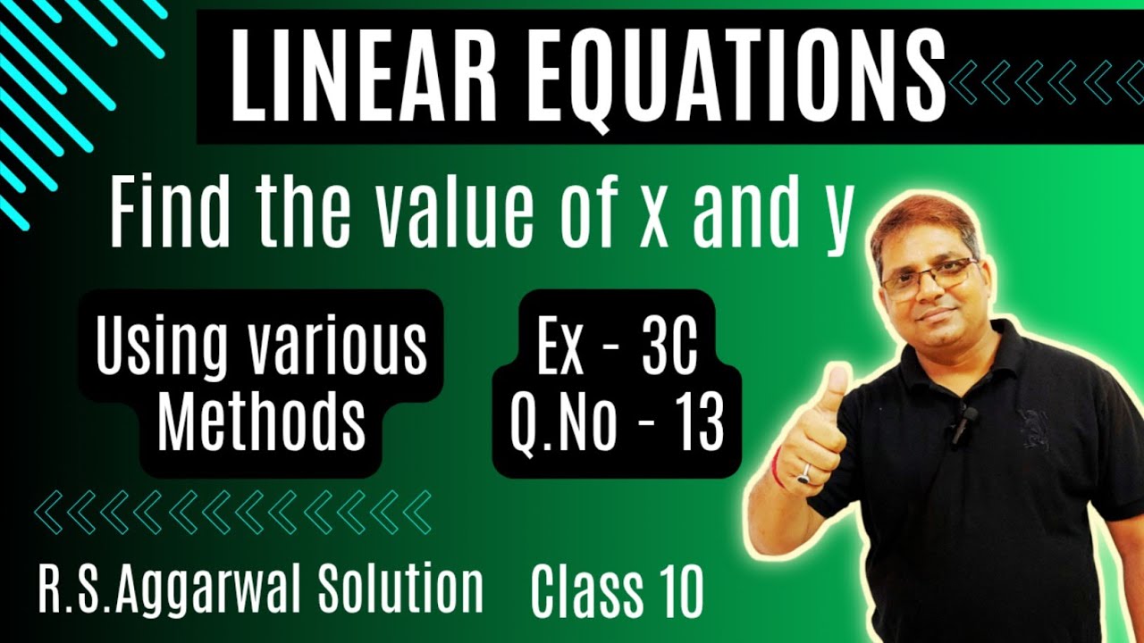 Find The Value Of X And Y Using Cross Multiplication Method Linear Find the value of x and y using cross multiplication method linear