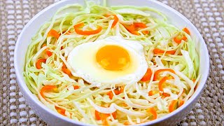 Just put an egg in a cabbage and you will be amazed! Breakfast recipe!