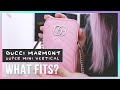 ★°∘✧GUCCI MARMONT PASTEL PINK✧ [Mini Crossbody] - WHAT FITS? (Vertical Style 2020 Summer Collection)