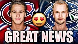 IVAN DEMIDOV &amp; ELIAS PETTERSSON JUST DID SOMETHING AMAZING… (AWESOME HABS &amp; CANUCKS NEWS)