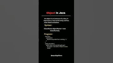 Object in Java #shorts #shortsfeed #trending #trendingshorts #growth #grow #java #viral #java #ai