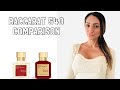 Baccarat Rouge 540 ORIGINAL vs EXTRAIT (Maison Francis Kurkdjian)