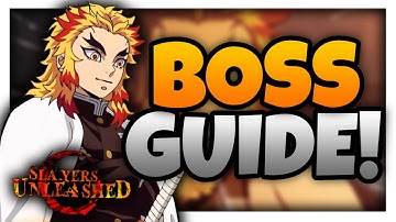 SLAYERS UNLEASHED BOSS LEVEL GUIDE!