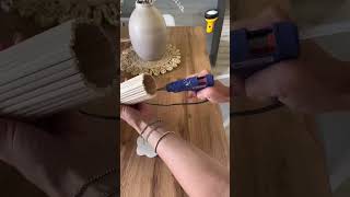 DIY Luxury Fluted Lamp | Don't Buy It, Make It!"​#DECORA #DIY #HomeDecor #Handmade