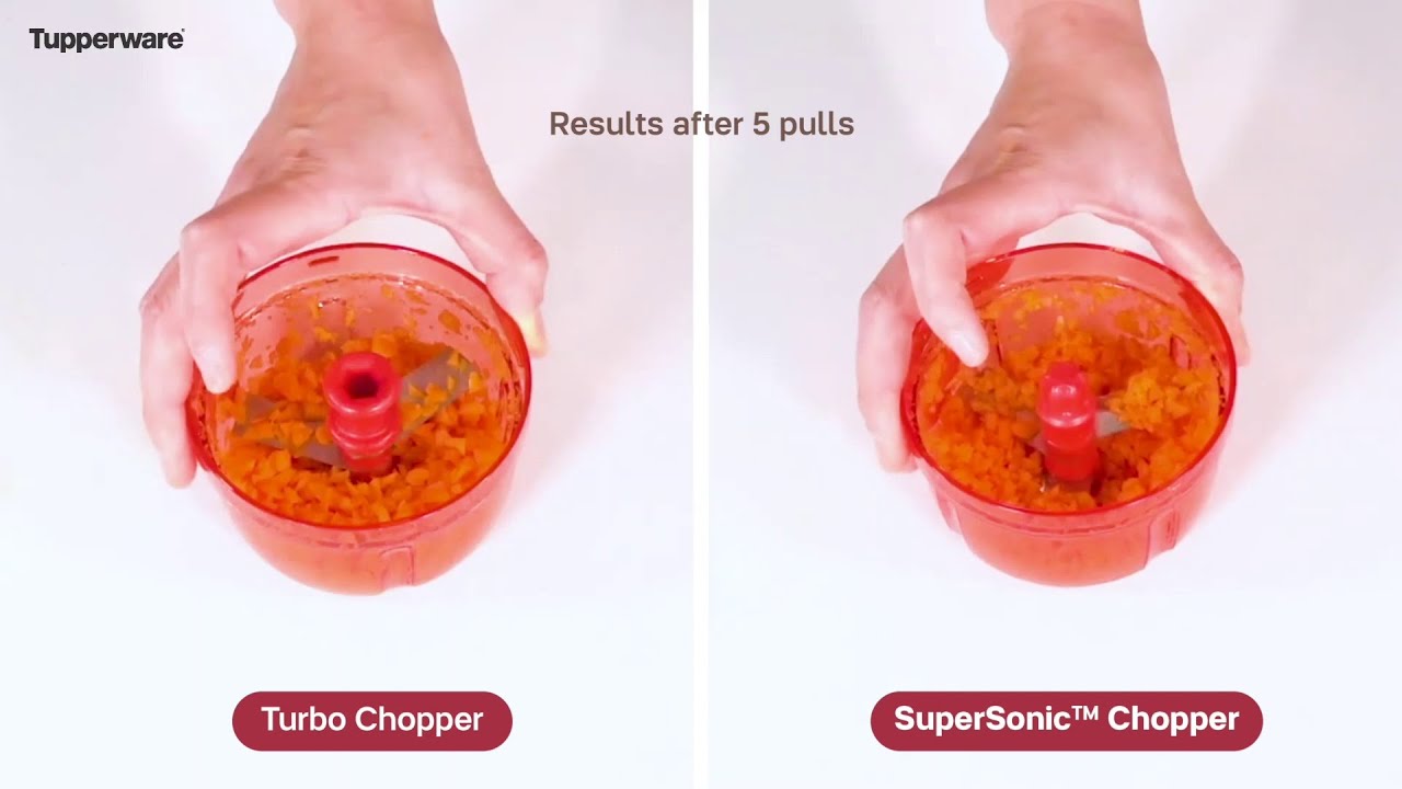 Tupperware SuperSonic™ Chopper VS Tupperware Turbo Chopper YouTube