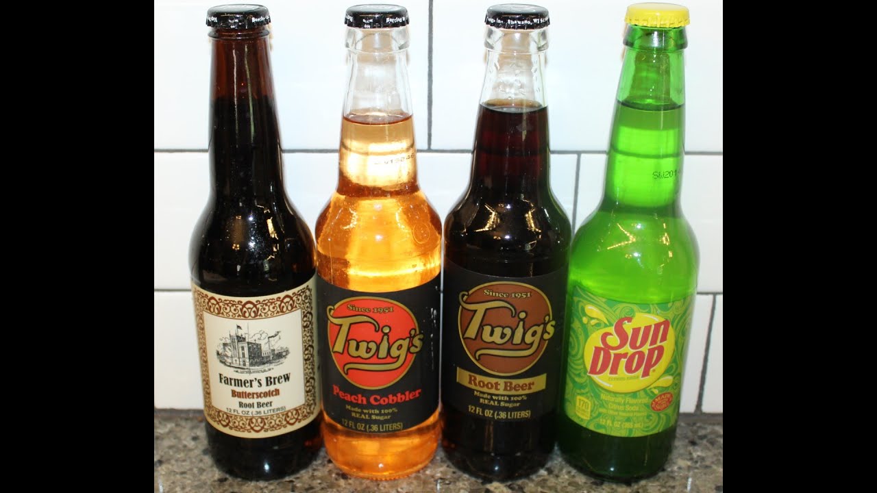 Twig’s Beverage Farmer’s Brew Butterscotch Root Beer, Peach Cobbler