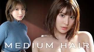 Stunning Japanese Prnstars/Actresses with Medium Hair | Part 2 | MANEYES VERSION