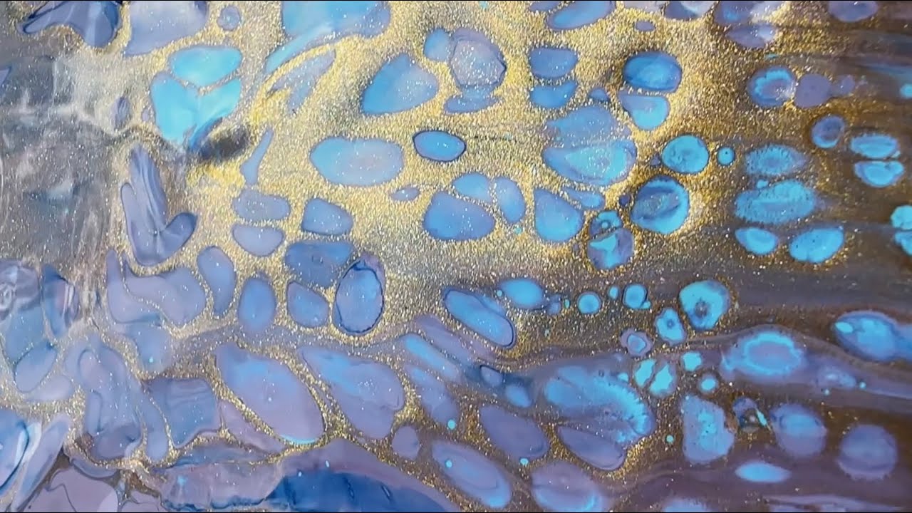 Флюид арт акрилом и силиконовым маслом - YouTube