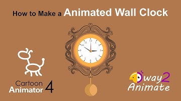 How to Make a Animated Wall Clock | Cartoon Animator 4 | 2D animation | Elastic Motion
